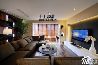 十上欧式风格公寓大气130平米客厅电视背景墙沙发效果图