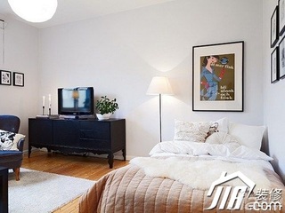 简约风格公寓简洁5-10万卧室床图片