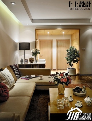 十上宜家风格公寓富裕型客厅沙发图片