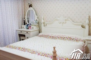 田园风格公寓舒适经济型80平米卧室床图片