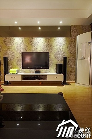 简约风格二居室简洁3万-5万90平米客厅电视背景墙电视柜图片