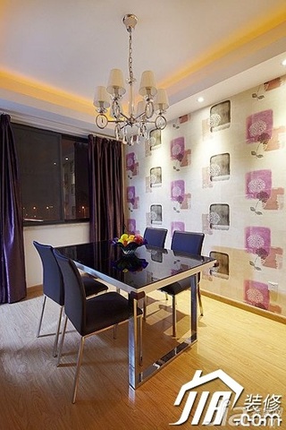简约风格二居室3万-5万90平米餐厅壁纸效果图
