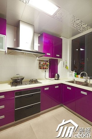 简约风格二居室实用3万-5万90平米厨房橱柜定做