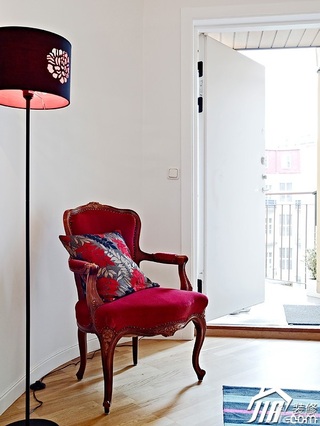 欧式风格一居室80平米单人沙发效果图