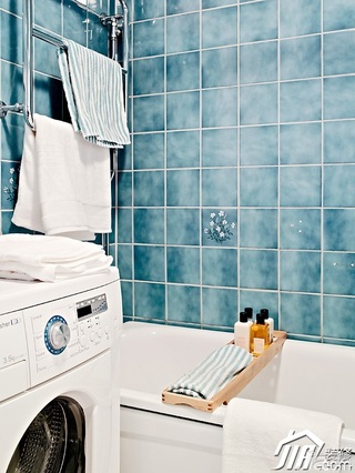 欧式风格一居室80平米浴缸图片