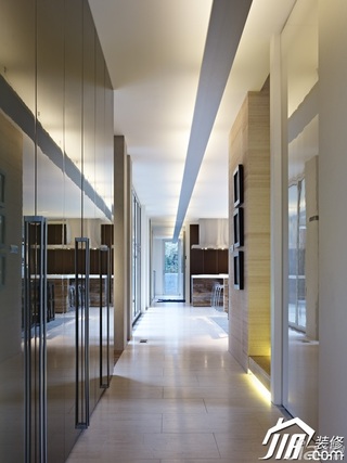 混搭风格公寓富裕型80平米走廊装修效果图