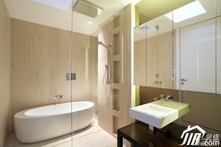 混搭风格公寓简洁富裕型80平米卫生间洗手台效果图