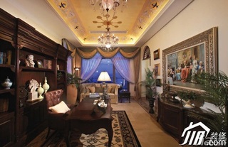 欧式风格别墅豪华型客厅沙发图片