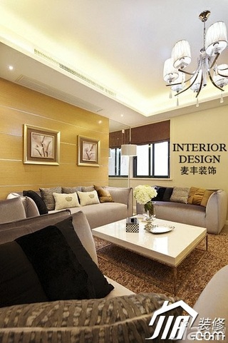 混搭风格公寓简洁富裕型100平米客厅沙发背景墙沙发图片
