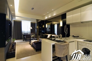 简约风格公寓大气富裕型100平米客厅电视背景墙沙发效果图