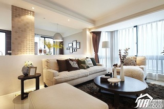 简约风格公寓简洁富裕型80平米客厅沙发效果图