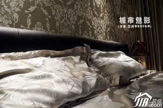 公寓大气富裕型卧室床图片