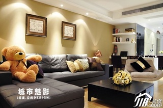 公寓简洁富裕型客厅沙发背景墙沙发图片
