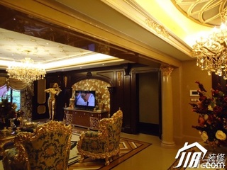 欧式风格别墅奢华豪华型客厅电视背景墙沙发效果图