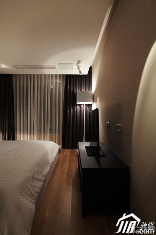 宜家风格公寓富裕型卧室床效果图