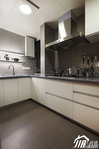 宜家风格公寓简洁富裕型厨房橱柜图片