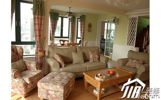 简约风格复式温馨富裕型客厅沙发效果图