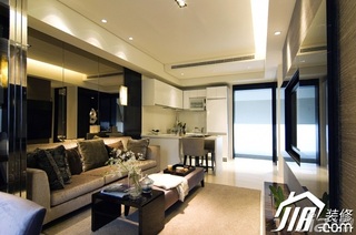 欧式风格公寓简洁富裕型100平米客厅电视背景墙沙发效果图