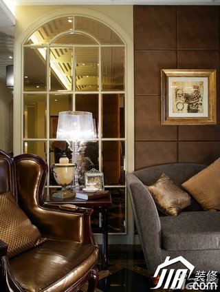 欧式风格公寓富裕型100平米客厅灯具图片