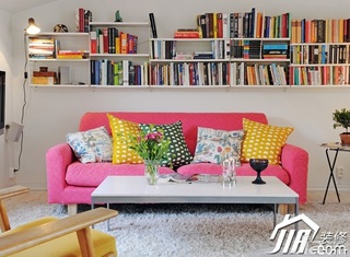 混搭风格公寓富裕型客厅沙发效果图