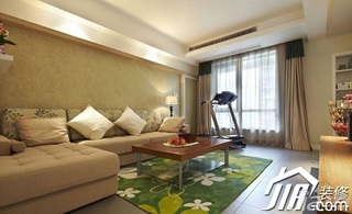 混搭风格公寓简洁5-10万客厅沙发图片
