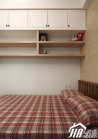 混搭风格公寓简洁5-10万卧室卧室背景墙床效果图