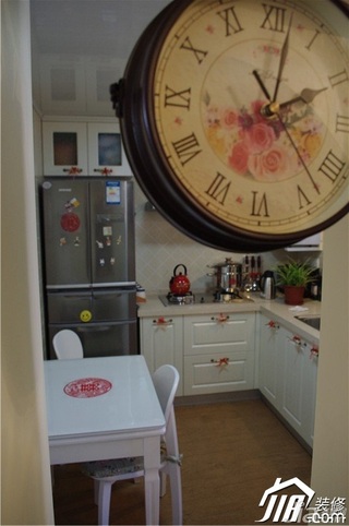 宜家风格二居室简洁60平米厨房橱柜婚房设计图纸