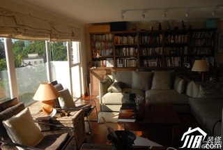 美式乡村风格别墅简洁富裕型书房书桌图片