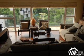 美式乡村风格别墅富裕型客厅沙发图片