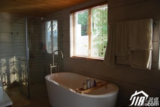 美式乡村风格别墅富裕型浴缸效果图