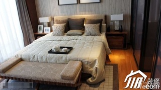 混搭风格复式富裕型110平米卧室飘窗床图片