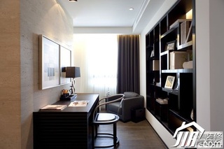 中式风格公寓大气富裕型书房沙发效果图
