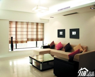 简约风格公寓大气富裕型90平米客厅沙发背景墙沙发图片