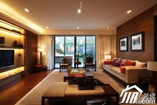 简约风格公寓简洁富裕型110平米客厅电视背景墙沙发图片