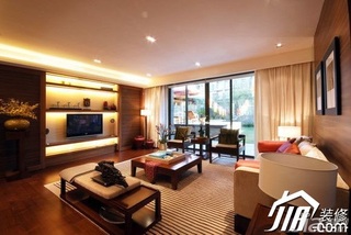 简约风格公寓简洁富裕型110平米客厅电视背景墙沙发图片