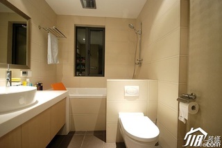 简约风格三居室简洁120平米卫生间洗手台效果图