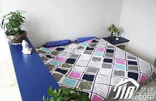 地中海风格公寓简洁富裕型卧室床图片