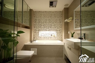简约风格公寓富裕型卫生间洗手台图片