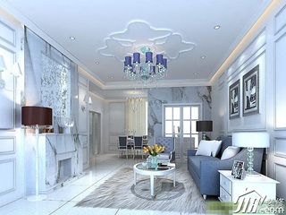 混搭风格公寓大气富裕型80平米客厅沙发背景墙沙发效果图