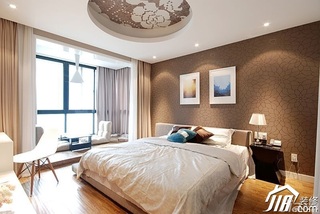 简约风格15-20万130平米卧室吊顶床图片
