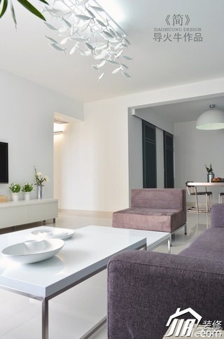 导火牛简约风格公寓简洁经济型客厅沙发图片