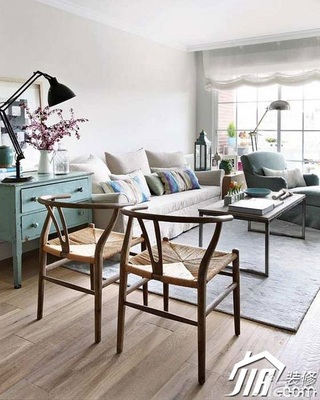 混搭风格小户型富裕型80平米客厅沙发图片