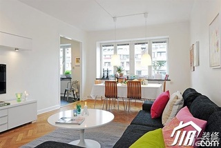 欧式风格公寓富裕型70平米客厅沙发效果图