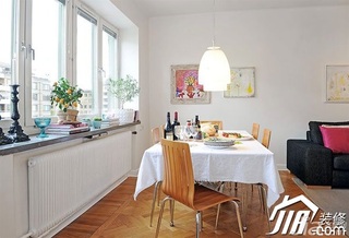 欧式风格公寓富裕型70平米餐桌效果图