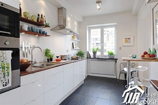 欧式风格公寓实用富裕型70平米厨房橱柜安装图