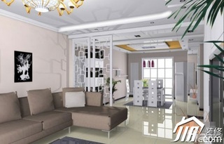 混搭风格公寓经济型70平米客厅沙发图片