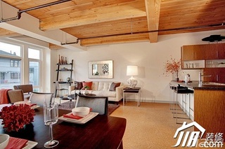 田园风格公寓简洁富裕型70平米客厅沙发背景墙沙发图片