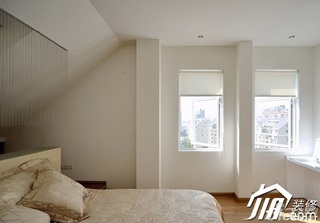 简约风格复式富裕型110平米卧室床图片