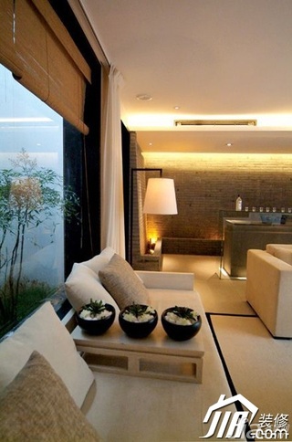 中式风格公寓富裕型90平米窗帘图片