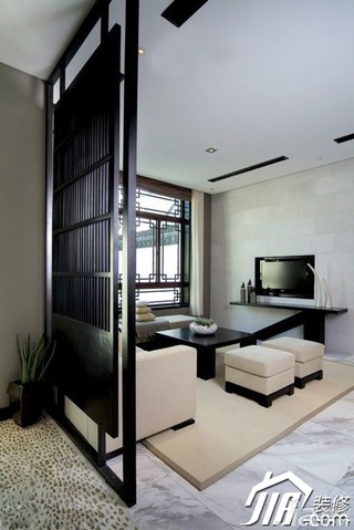 中式风格公寓富裕型90平米隔断沙发图片